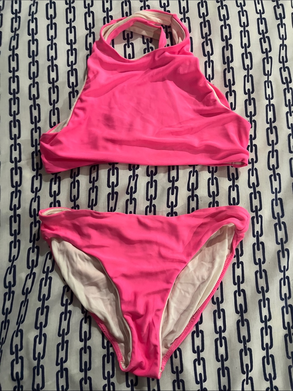 Ralph Lauren Neon Pink Bikini Set